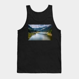 Beautiful view of a mountain lake Tank Top